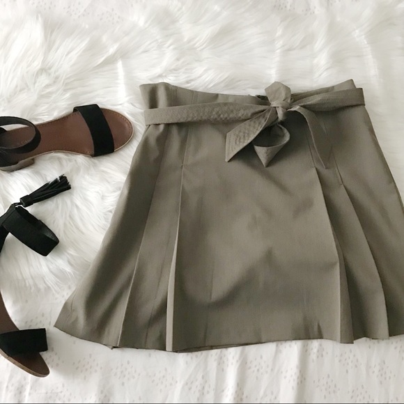 The Limited Dresses & Skirts - The Limited Dark Taupe Pleated Mini
